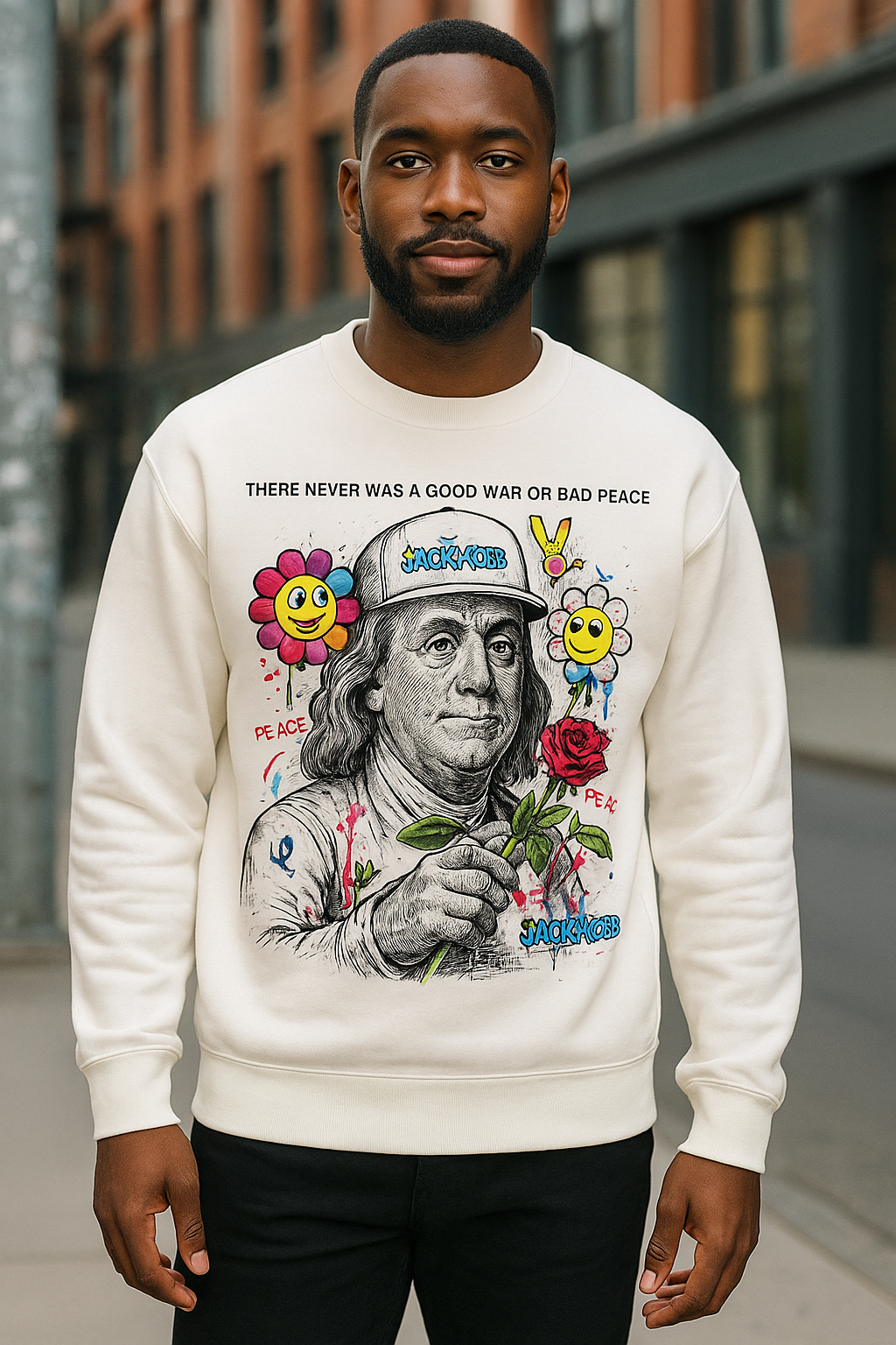 JackMobb War & Peace Crew Neck Sweater (UniSex)