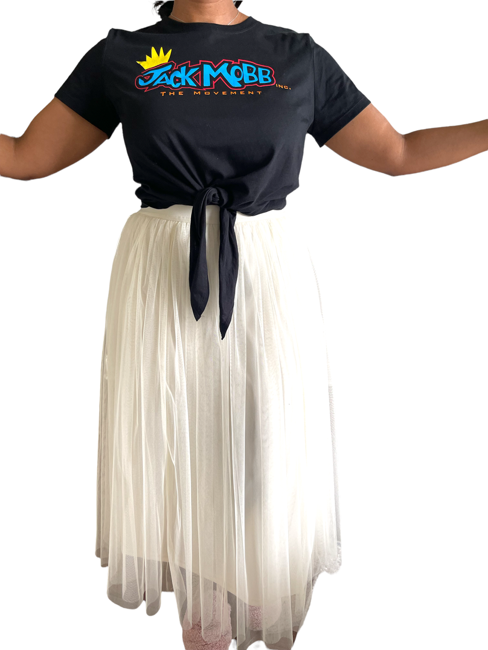 Women’s Classic JackMobb Drawstring Tie-Front T-Shirt