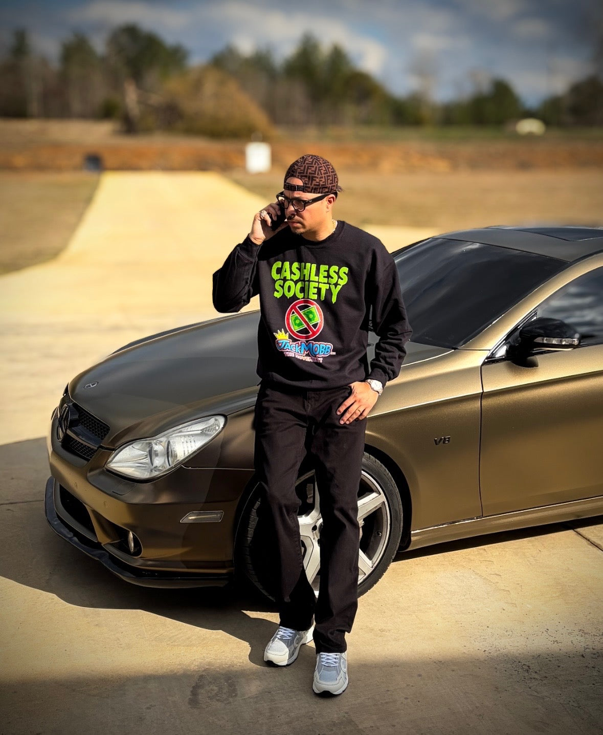 Cashless Society Crew Neck Unisex Sweater