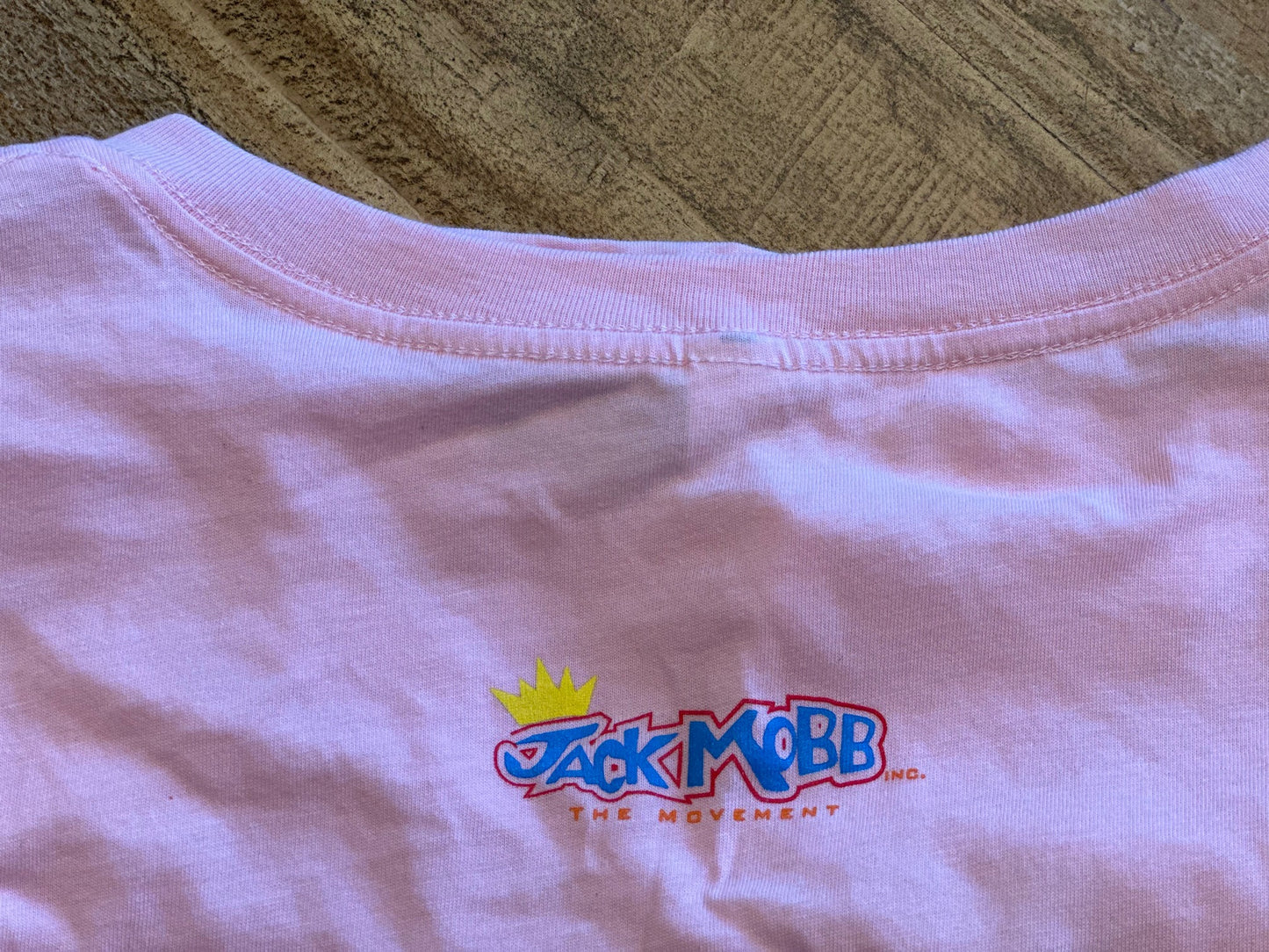 Classic JackMobb Graphic Pink V-Neck (Unisex)