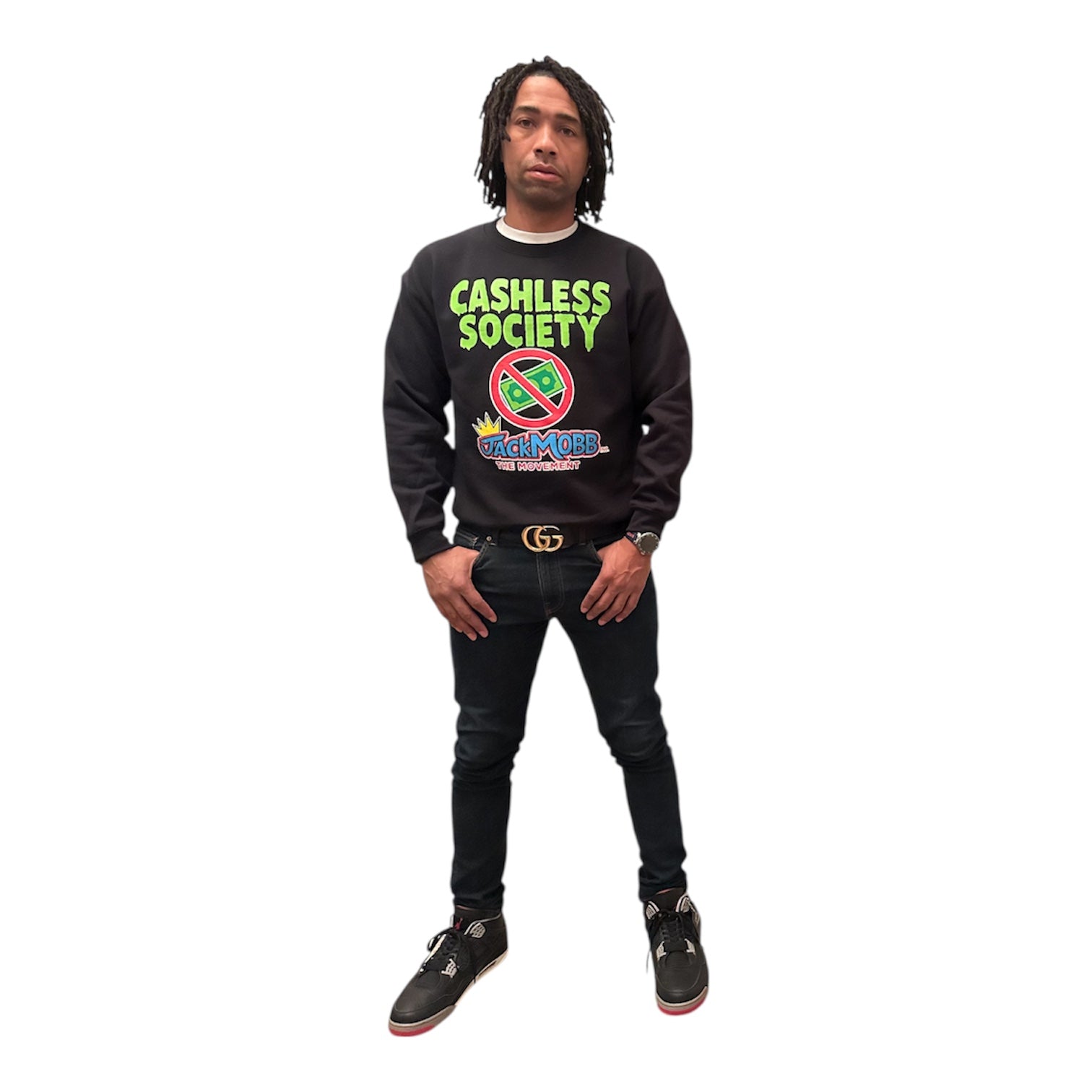 Cashless Society Crew Neck Unisex Sweater